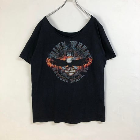 ハーレーダビッドソン　両面　プリント　ビッグロゴ　半袖　Tシャツ