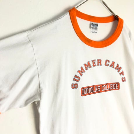 SUMMER CAMPS  カレッジ　リンガーT　Tシャツ　半袖