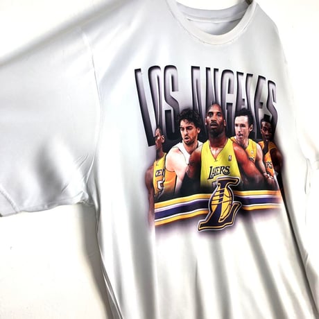 NBA　Lakers　レイカーズ　Tシャツ　バスケ　半袖　白