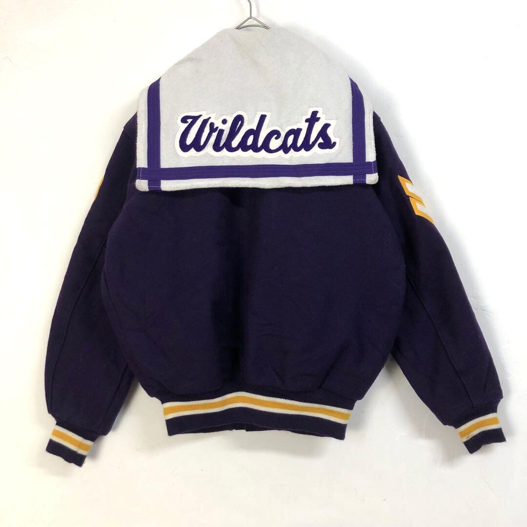 カレッジ USA製 Wildctas スタジャン セーラー襟 刺繍ロゴ | PEACE TOWN