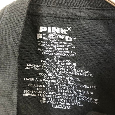 PINK FLOYD　バンドT ビッグプリント　半袖　Tシャツ　黒