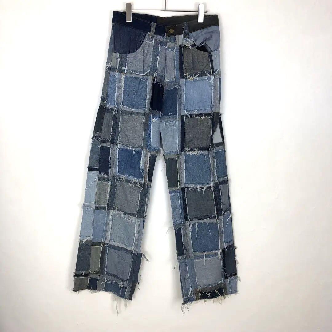 リメイク デニム パンツ 再構築 パッチワーク | PEACE TOWN