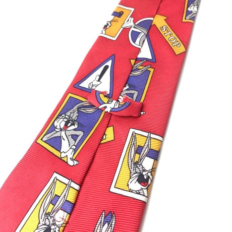 Looney Tunes ルーニーテューンズ　バッグスバニー　総柄　ネクタイ
