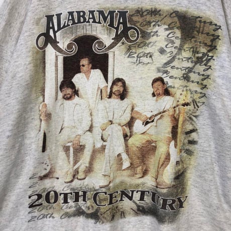 20th　アラバマ　ALABAMA　ビッグロゴ　Tシャツ　グレー