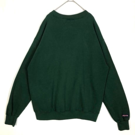 カレッジ　ミシガン　大学　刺繍　ロゴ　スウェット　トレーナー　緑