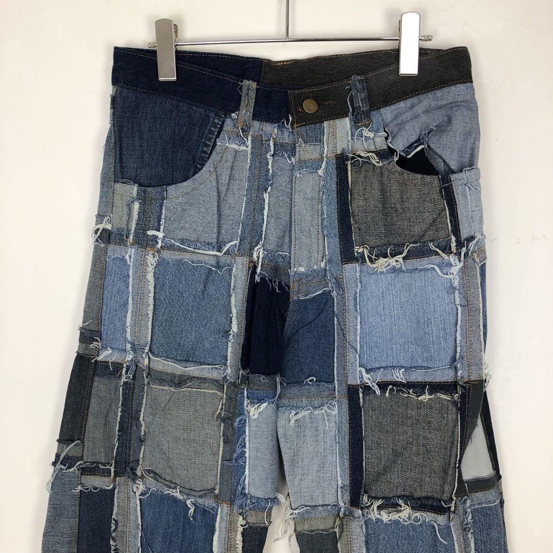 リメイク デニム パンツ 再構築 パッチワーク | PEACE TOWN