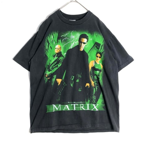 BOOTLEG　MATRIX　マトリックス　シングルステッチ　ビッグプリント　ムービー　Tシャツ　黒
