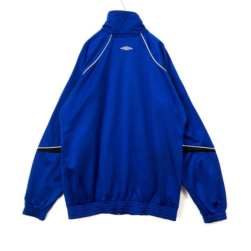 アンブロ ジャージ トラックジャケット 刺繍 ロゴ 青 | PEACE TOWN