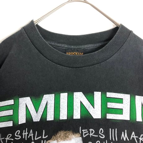 BOOTLEG　EMINEM 　エミネム　シングルステッチ　ビッグプリント　Tシャツ　黒