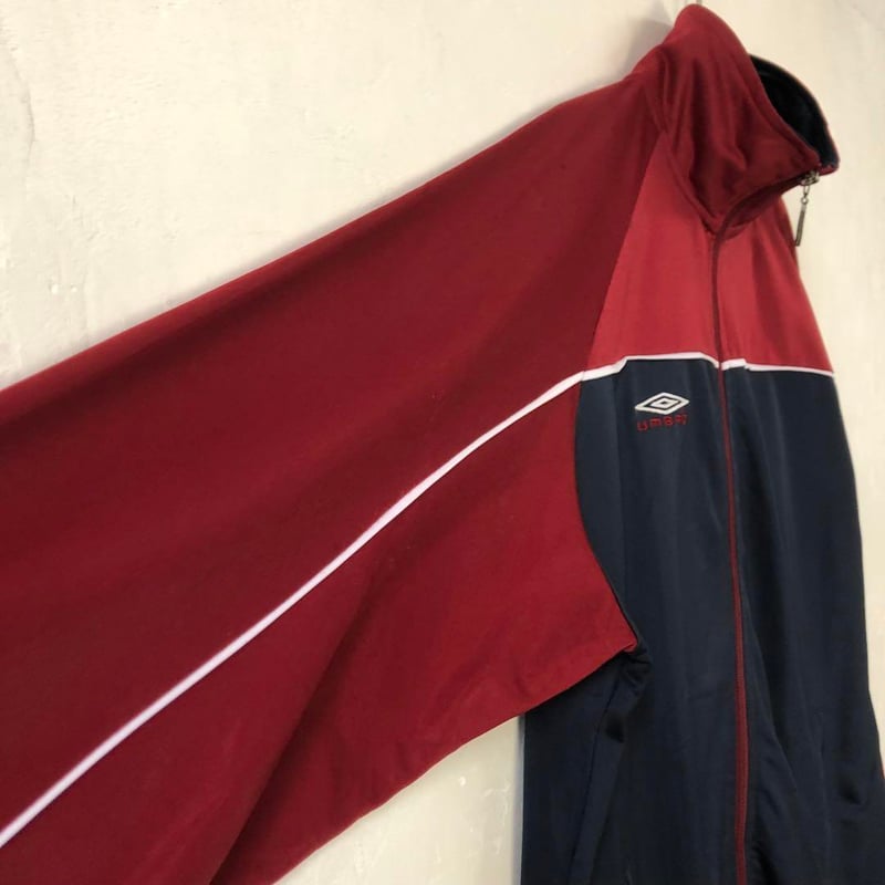 アンブロ ジャージ トラックジャケット 刺繍 ロゴ 紺 | PEACE TOWN