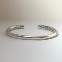 KAREN SILVER カレンシルバー　カレン族　バングル　ブレスレット　布袋付き　ハンドメイド　925