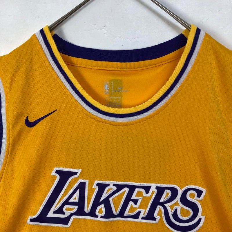 1587 NBA レイカーズ　24 ゲームシャツ　ナイキ　刺繍　ロゴ　コービー NBA レイカーズ 24 ゲームシャツ ナイキ 刺繍 ロゴ コービー