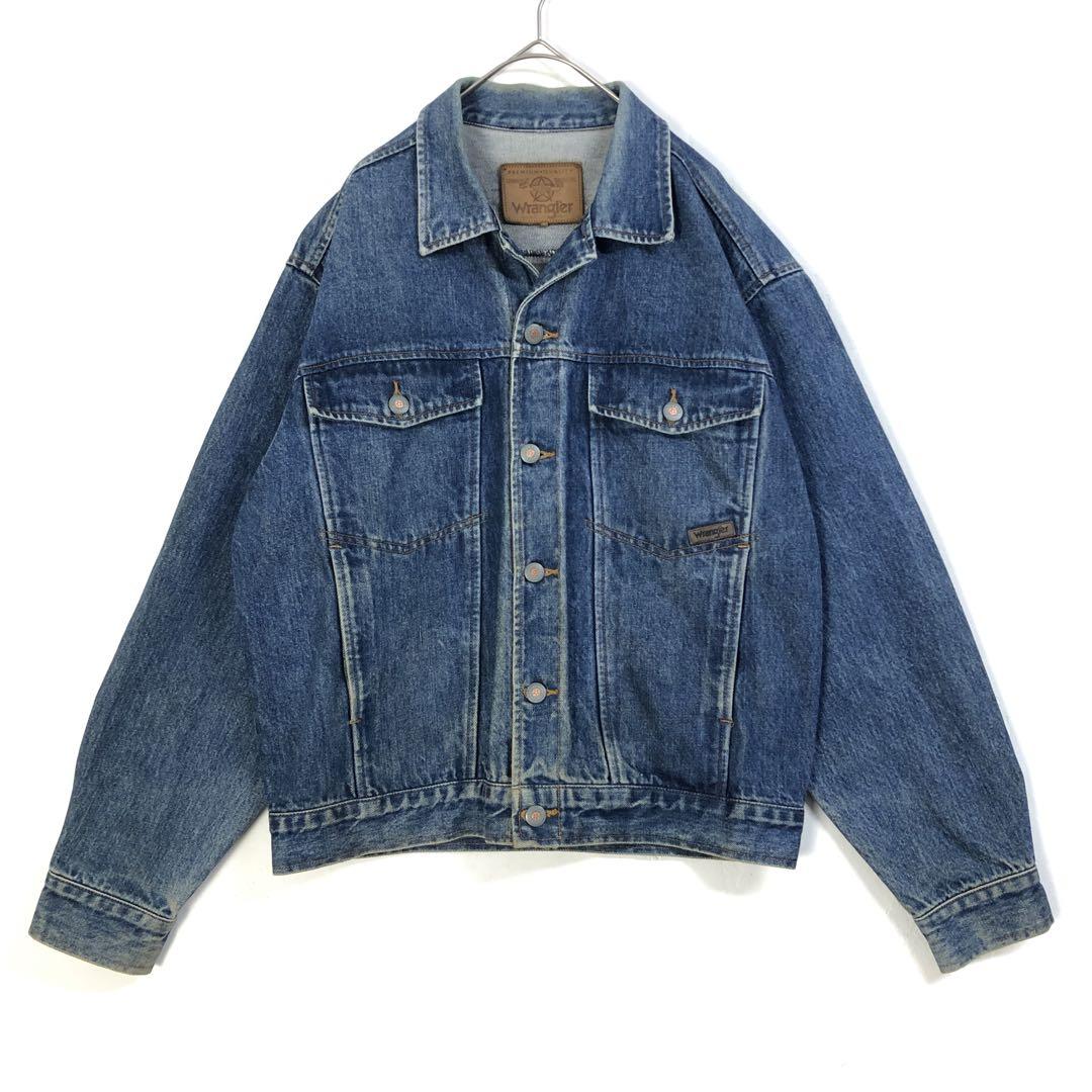 USA製 Wrangler ラングラー デニムジャケット Gジャン 革タグ USA製 Wrangler ラングラー デニムジャケット Gジャン 革タグ