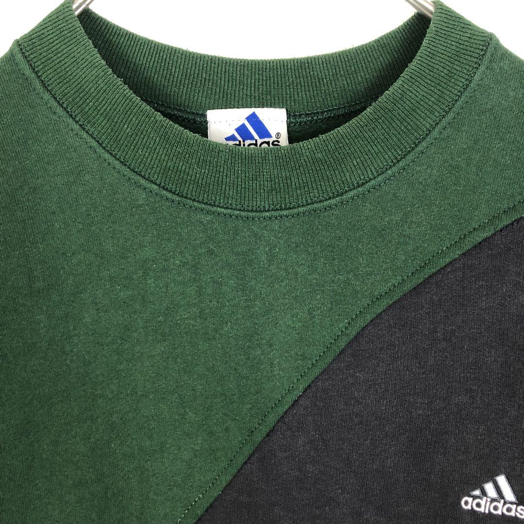 80s adidas 再構築 スウェット アディダス リメイク 再構築 刺繍 ロゴ スウェット トレーナー