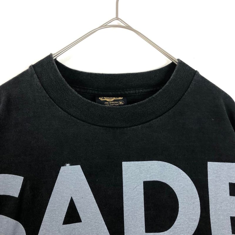 BOOTLEG SADE シャーデー シングルステッチ ビッグプリント Tシャツ 黒
