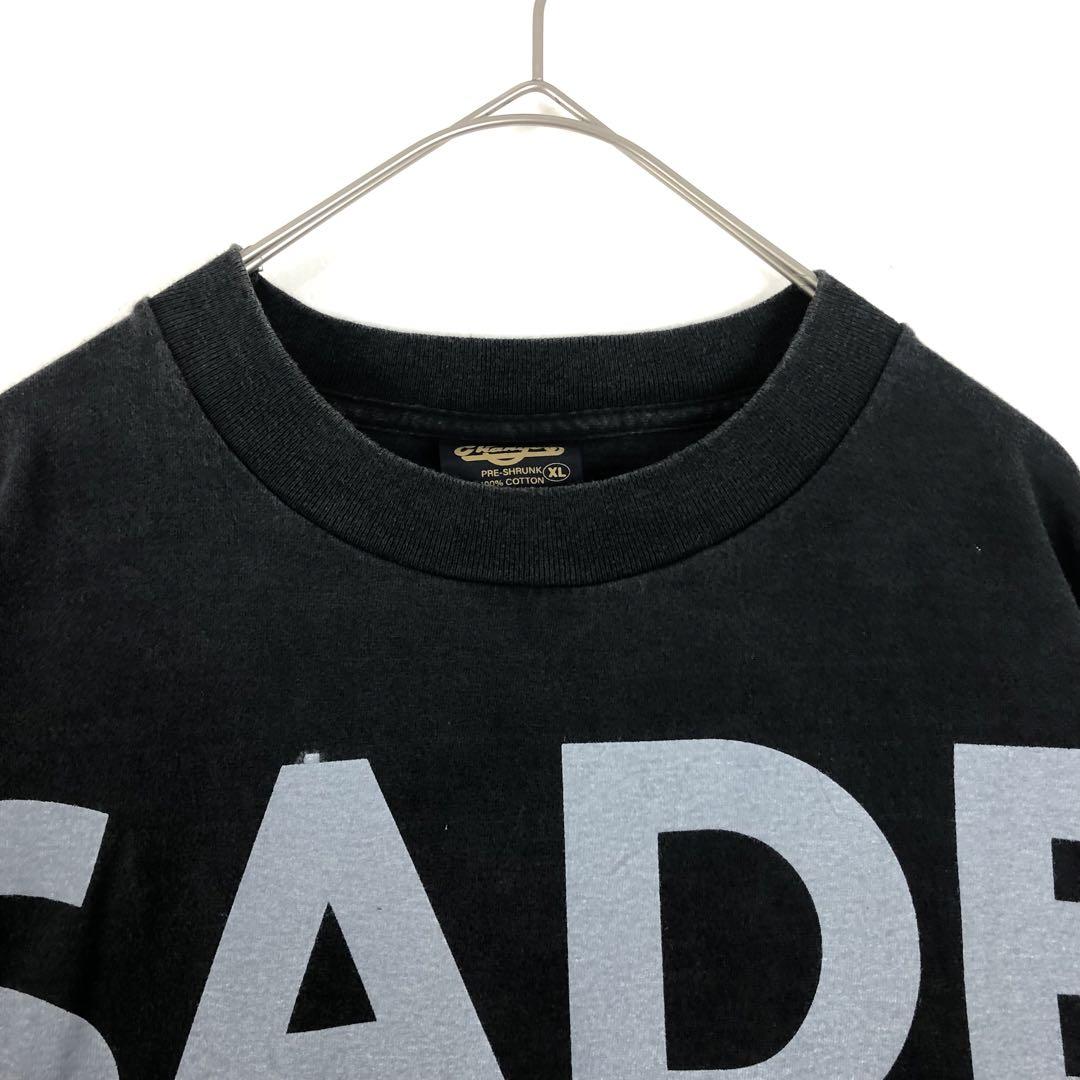 BOOTLEG SADE シャーデー シングルステッチ ビッグプリント Tシャツ 黒 