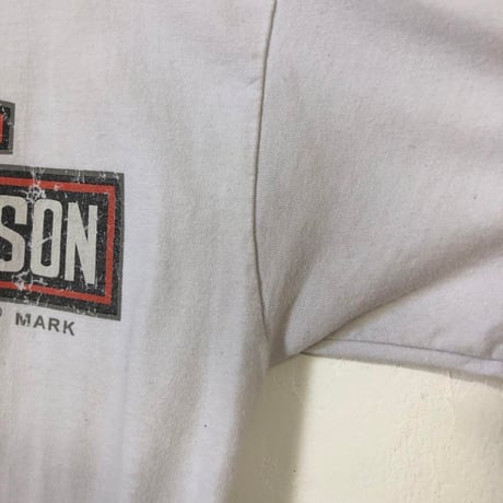00s ハーレーダビッドソン　ビッグロゴ　半袖　Tシャツ　白