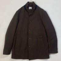 857 タケオキクチ　厚手　ウール　チェスターコート　ジャケット　フォーマル　茶