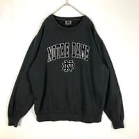 カレッジ　ノートルダム　大学　刺繍　ロゴ　スウェット　トレーナー