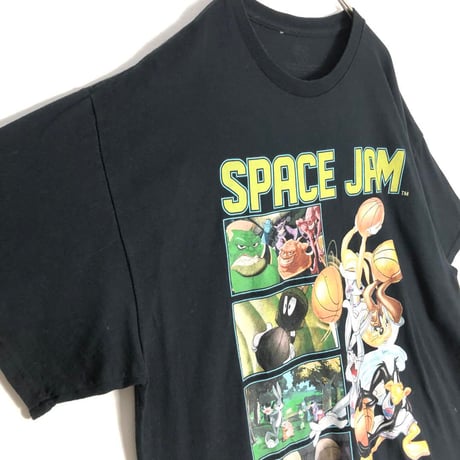 SPACE JAM スペースジャム　ビッグプリント　Tシャツ　黒