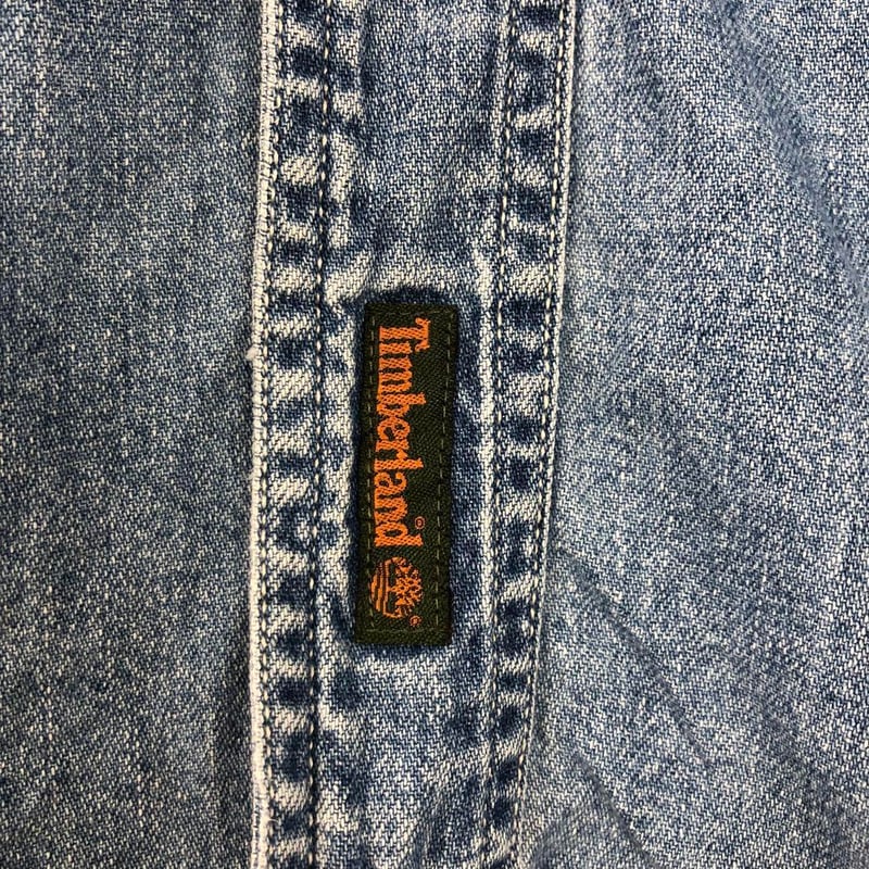ティンバーランド 刺繍 ロゴ ロゴタグ デニム シャツ | PEACE TOWN
