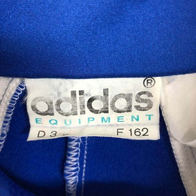 アディダス ジャージ トラックジャケット 刺繍 ロゴ トリコロール 白