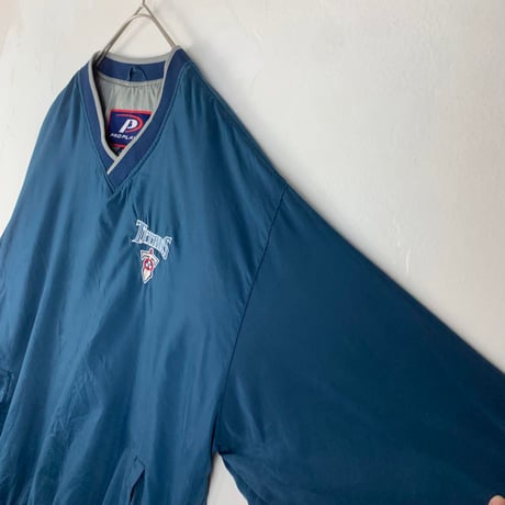 NFL タイタンズ　アメフト　刺繍　ポリ　スウェット　トレーナー　青