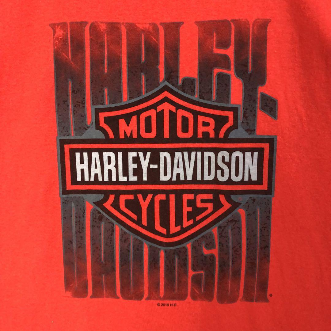 ハーレーダビッドソン 両面 ビッグロゴ タンクトップ 赤 | PEACE