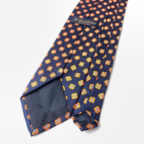 Brooks Brothers ブルックスブラザーズ　総柄　シルク　ネクタイ　紺