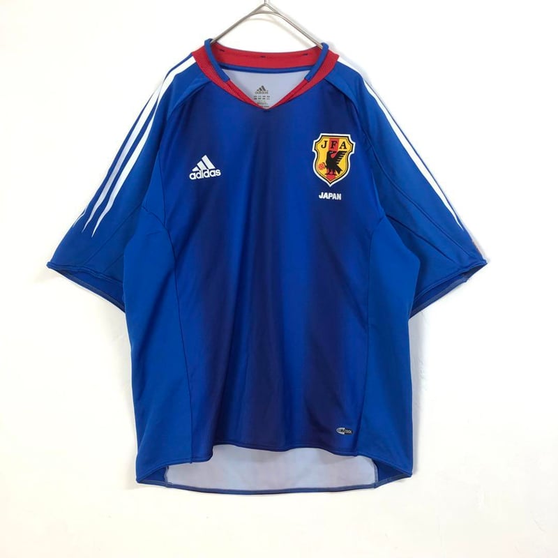 アディダス 日本代表 ゲームシャツ ユニフォーム 青 M 2005年製 サッカー アディダス ゲームシャツ 04 05 日本 サッカー ユニフォーム M | PEACE