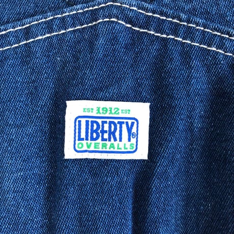 LIBERTY リバティ　デニム　オーバーオール　インディゴ