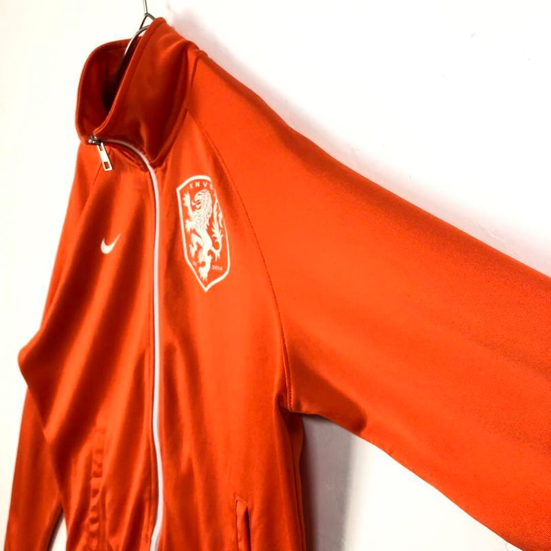 ナイキ オランダ代表 ジャージ トラックジャケット ロゴ オレンジ