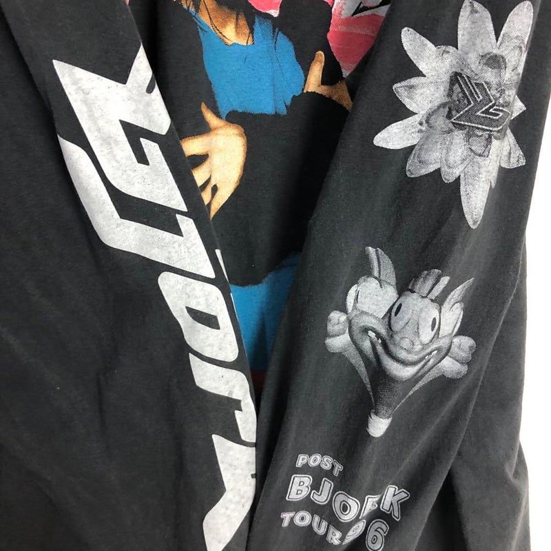 BOOTLEG Björk ビョーク シングルステッチ 両面 ビッグプリント ロンT