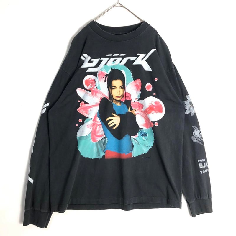 BOOTLEG Björk ビョーク シングルステッチ 両面 ビッグプリント ロンT