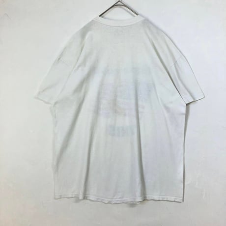 90s シングルステッチ　USA製　米国旗　ビッグロゴ　半袖　Tシャツ