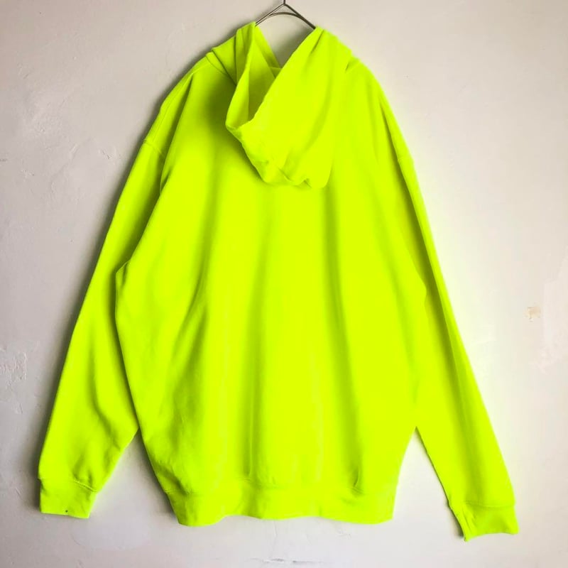 Carhartt カーハート ロゴ パーカー フーディ 裏起毛 蛍光 黄色