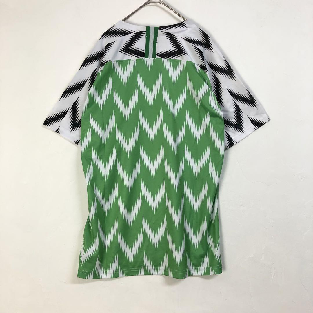NIKE ナイジェリア ゲームシャツ ユニフォーム サッカー 刺繍 ロゴ 緑