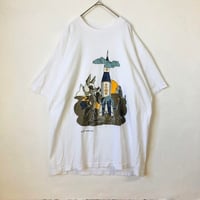 ワーナーブラザーズ　ビッグプリント　半袖　Tシャツ　白