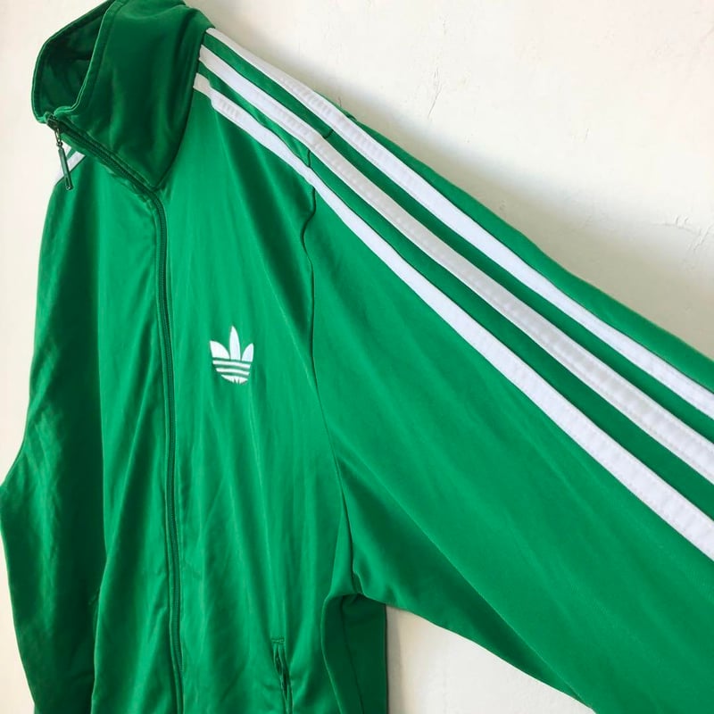 アディダスオリジナルス ジャージ トラックジャケット 刺繍 ロゴ 緑