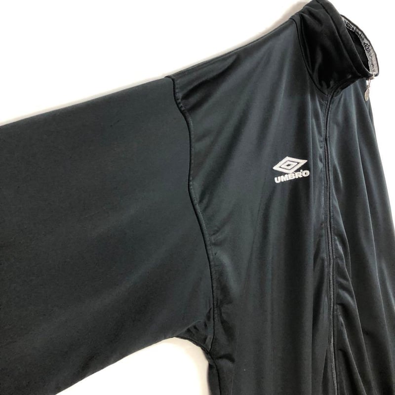 アンブロ ジャージ トラックジャケット 刺繍 ロゴ ゆるだぼ 黒