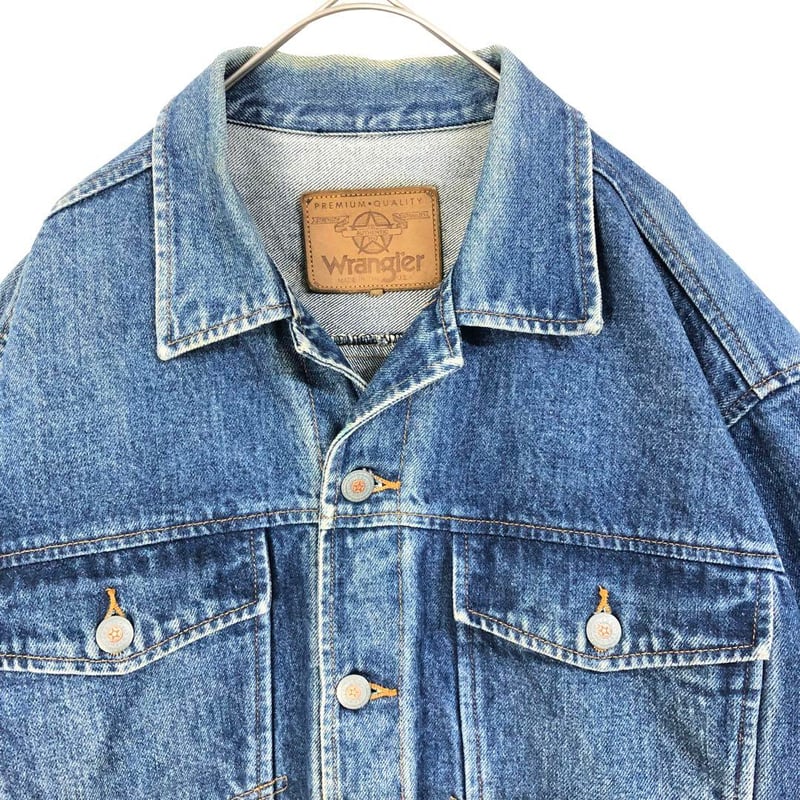 USA製 Wrangler ラングラー デニムジャケット Gジャン 革タグ