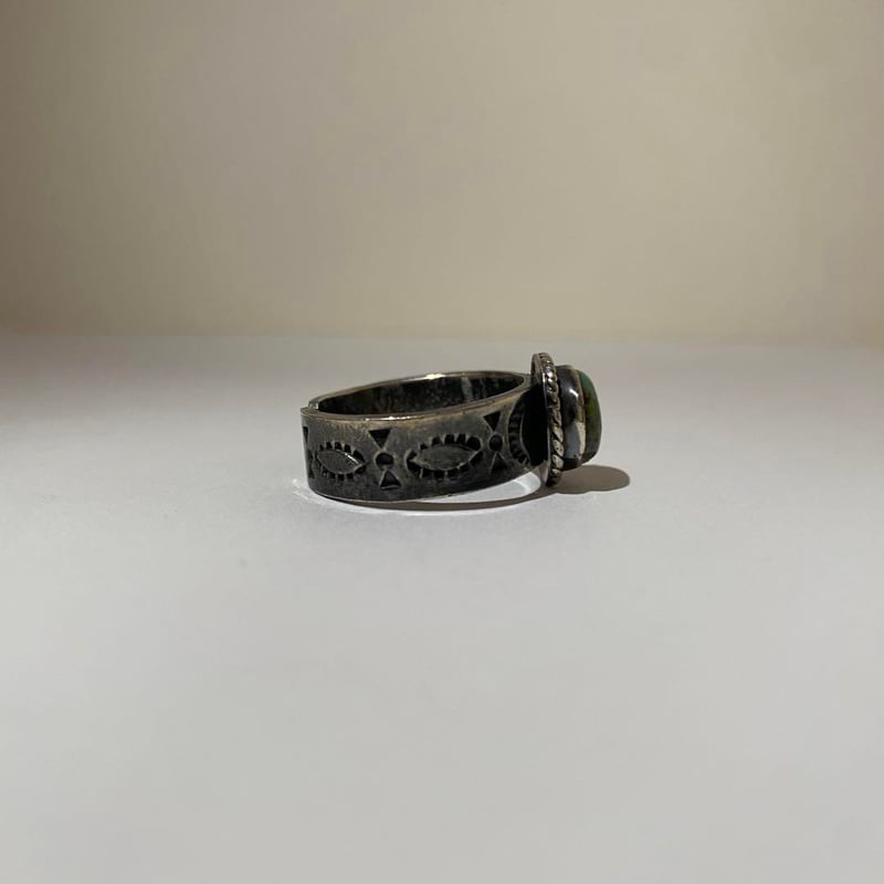 SILVER 925 シルバー ターコイズ リング 指輪 ハンドメイド 17号 