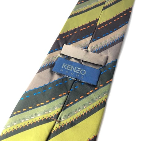 KENZO　ケンゾー　イタリア製　ストライプ　シルク　ネクタイ