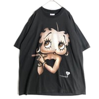 BOOTLEG　BettyBoop ベティ・ブープ　ビッグプリント　Tシャツ　黒