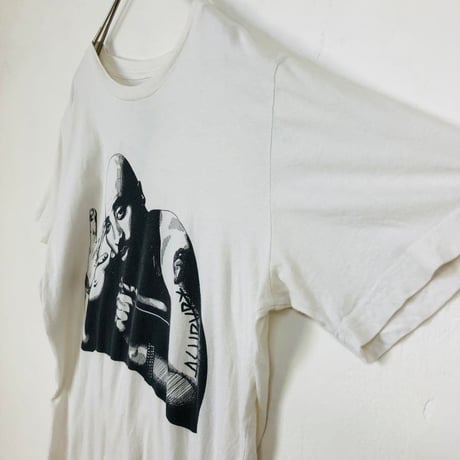 00s Ashbury　ビッグプリント　デザイン　半袖　Tシャツ　白