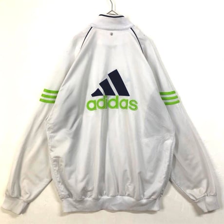 90's adidas アディダス　刺繍　ロゴ　トラックジャケット　ジャージ
