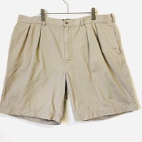 90s ポロ　ラルフローレン　ショートパンツ　ロゴタグ　無地　ベージュ