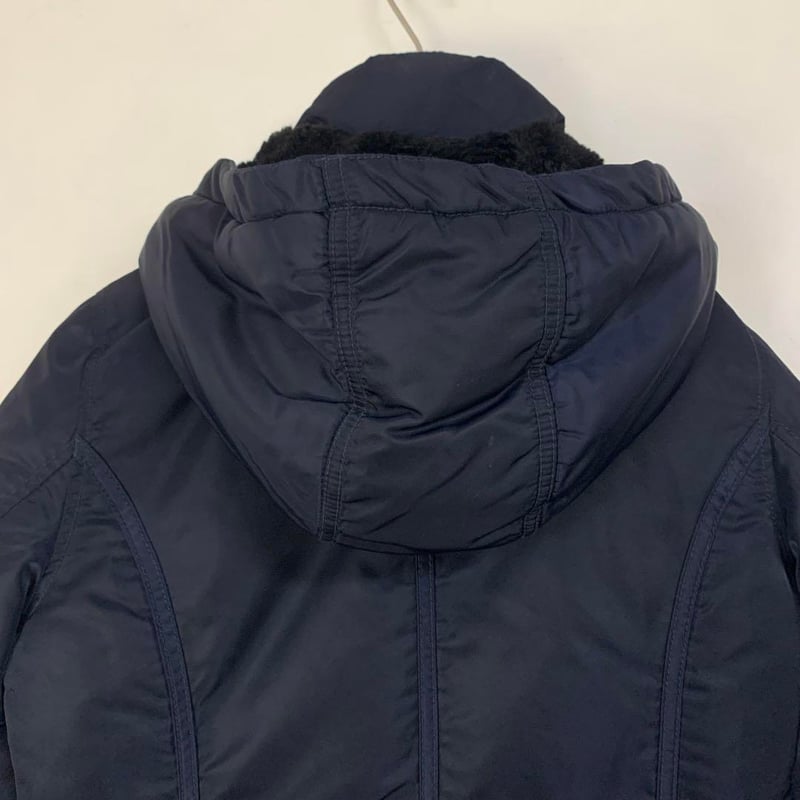 ポロ ラルフローレン 刺繍 ワッペン ダウンコート ジャケット 紺