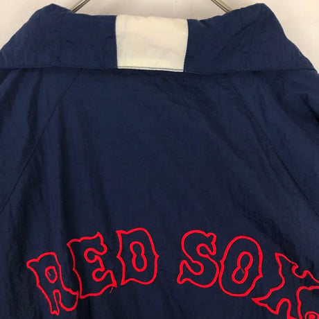 MLB　レッドソックス　トラックジャケット　ジャージ　刺繍　ロゴ　紺