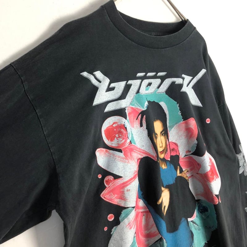 BOOTLEG Björk ビョーク シングルステッチ 両面 ビッグプリント ロンT